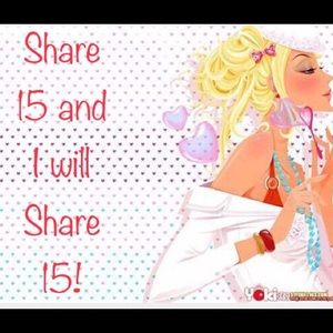 Share 15 of my items and I will share 15 of yours